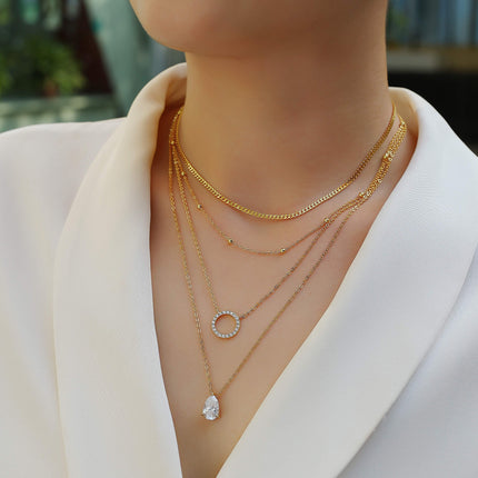 Peervormige Inlegsel Van Topgehalte Moissanite, Luuks En Modieus, Minimalistiese Tendens Juweliersware, Silwer Hanger Halssnoer, Nekketting, S925 Silwer Elektroplateer Met Goud
