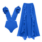 Blue Swimsuit Set / L