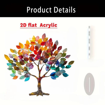 Card-insert Acrylic Standing Sign Flat Ornament