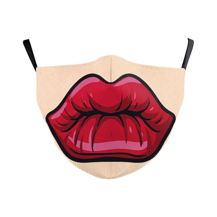 Halloween Dubbellaag Oorwas Kreatiewe Digitale Druk Masker