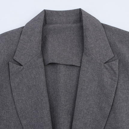 Small New Spring And Autumn Linen Minimalist Blazer