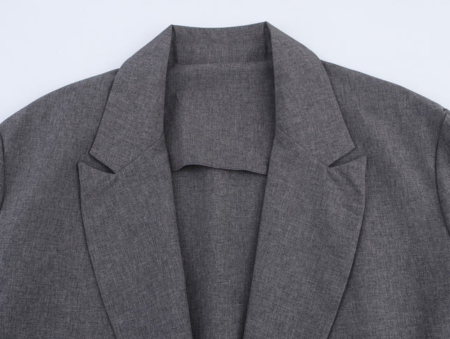 Small New Spring And Autumn Linen Minimalist Blazer