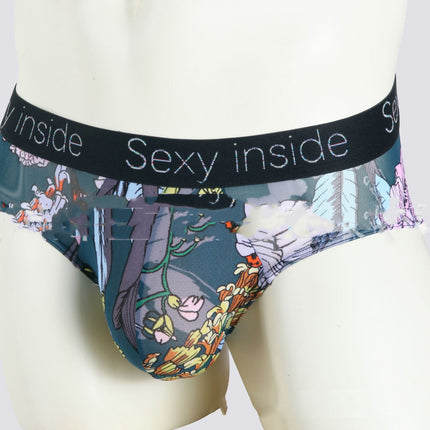 Men's Ice Silk Printed Shorts