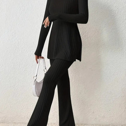 Polyester Women's Clothing Solid Color Casual Slim New Fashion Women Elegant Outfit