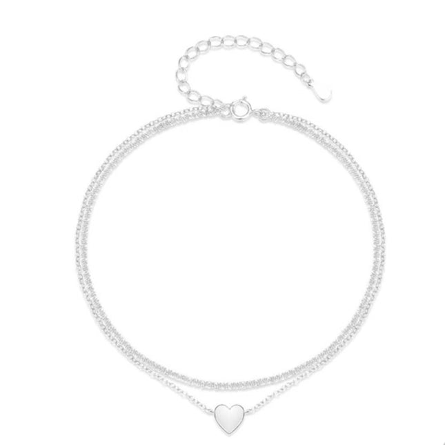 Beach Anklet Featuring Stars Hearts Pearls And Round Beads