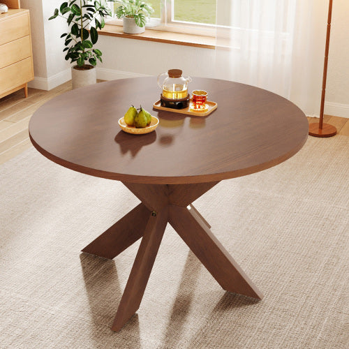 Ronde Eetkamertafel Moderne Plaasstyl Kombuistafel, Kersetrouthout