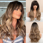 Gradient dark brown