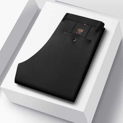 Business Suit Pants Men Ice Silk Casual Pants