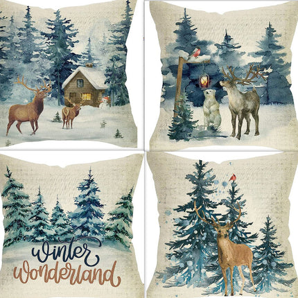 Winterreeks Sierkussing Oortreksel Linne