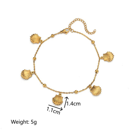 Dolphin Starfish Shell Pendant Ocean Series Anklet