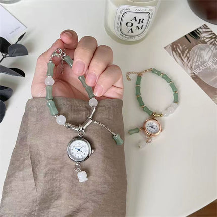 Chinese-style Bamboo Knot Bracelet Quartz Ladies Watch