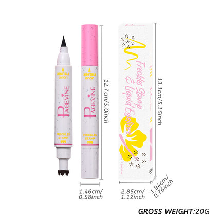 Vroue se Dubbelkop Vlekverwyderingspen Vloeibare Eyeliner