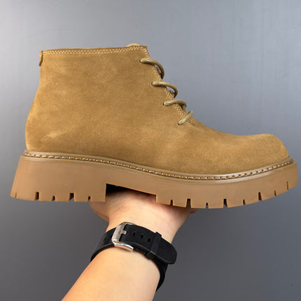 New Genuine Leather Suede Retro Casual British Men's Ankle Boots
