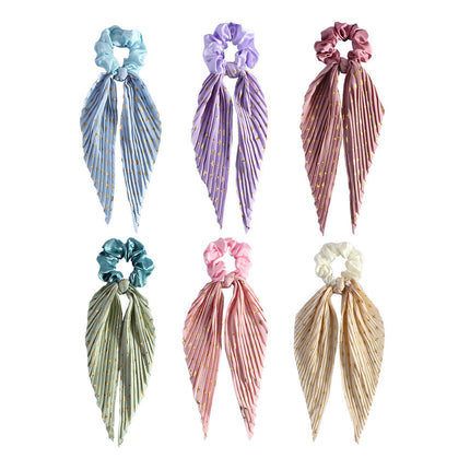 Oulike Sy Poniestert Haarrek Haarrekkie Haarbykomstighede Blomme Haarband Retro Elastiese Gedrukte Haarrek Vroue Dogter