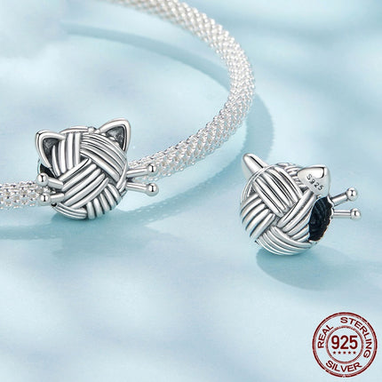 S925 Sterling Silwer Katwol Kraletjie Diy Bykomstighede