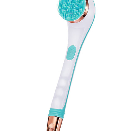 Electric Bath Brush Silicone Back Scrubber USB Rechargeable 2 Speeds Rotating Shower Brush Spa Waterproof Body Cleaning Brush