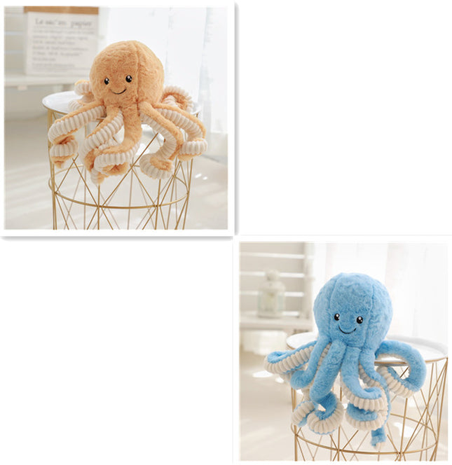 Pendentif pieuvre simulée adorable, peluche douce, accessoire maison, poupée mignonne, cadeau pour enfants