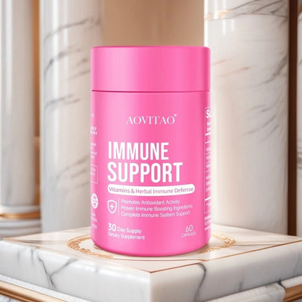 Natuurlike Kruie Immuunverdediging Immuniteit Vitamiene Aanvullingversterker En Sampioen Aanvulling Met Lion's Mane, Reishi, Chaga, Cordyceps, Turkey Tail & Meer