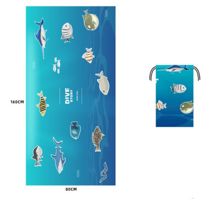 Gedrukte Swem Mikrovesel Strandhanddoek