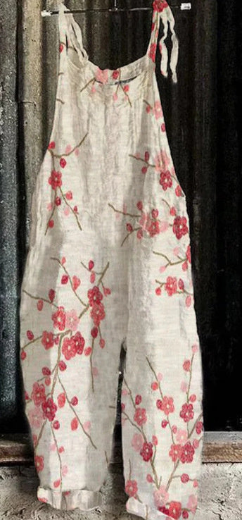 Fashion Animal Retro Printed Women's Jumpsuit