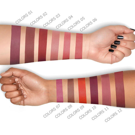 12 Colors Matte Lip Gloss Set Matte Lasting Matte Lip Gloss Gift Box