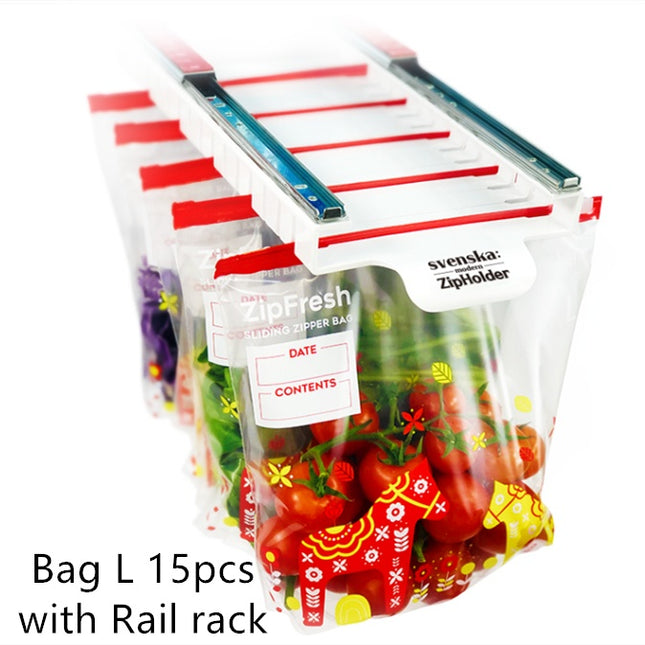 Household Storage Bag Storage Rail Rack Perforation-free Hanging Rack