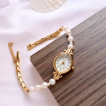 Pearl Women's Niche Pêrelmoer Armbandhorlosie