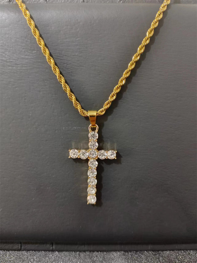 Diamant Hanger Halssnoer Mans Hip-hop Koue Wind