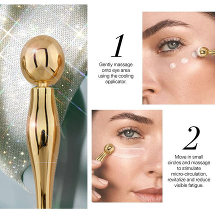 Oogroomstokrolletjie vir gesig, metaalspateltjie, poeieraansmeerder, oogroommasseerder, gesigroommasseerstokkies, oogmetaalgrimeerspatel, oogwand 10cm