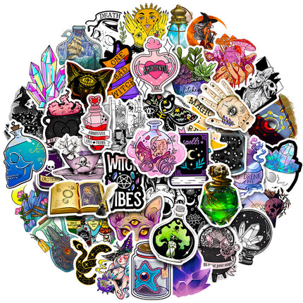 50 Pieces Of Luggage Compartment Waterproof Graffiti Stickers