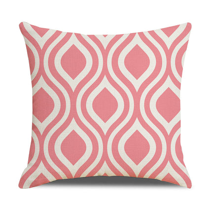 Oorgrens-kussingsloop Eenvoudige Geometrie Warmverkope Linne Kussingsloop Sofa Kussing Huishoudelike Items