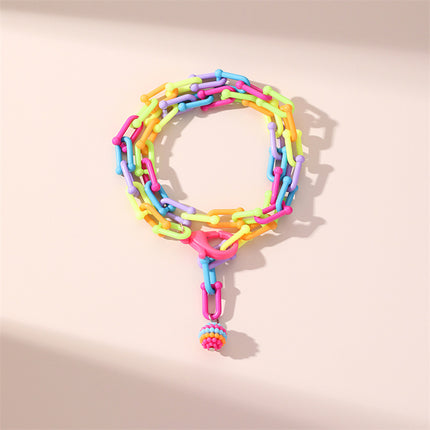 Hand Stitching Color Fashion Vacation Style Anklet