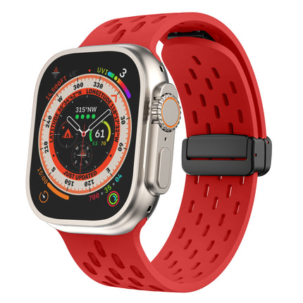 Maas Magnetiese Gesp Silikoonband Iwatch-band