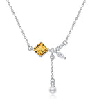 Yellow Crystal / 925 Silver