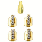 Rhinestone Golden 5PCs