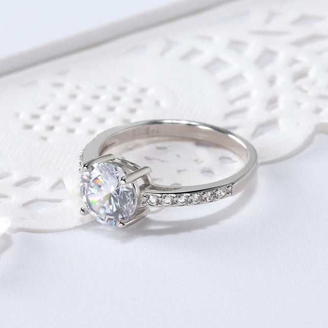 RINNTIN S925 Sterling Silwer Diamantring Korea
