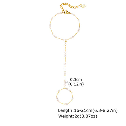 Stainless Steel Hand Support Chain Snake Chain Double Layer Twin