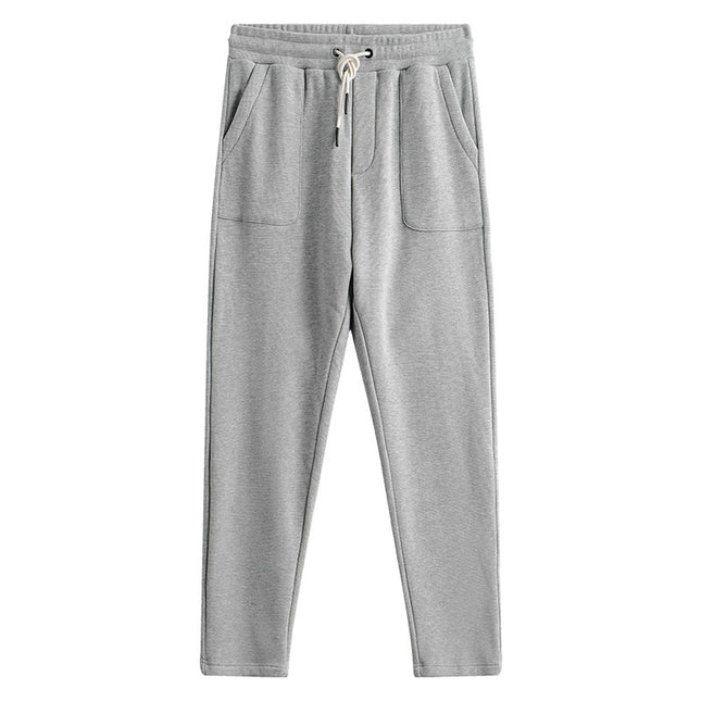 Knitted Long-staple Cotton Yarn Waffle Sweatpants