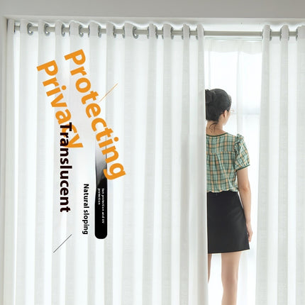 Eenvoudige Huishoudelike Gebruik Sonskerm Ligte Deursigtige Ondoorsigtige Gordyn