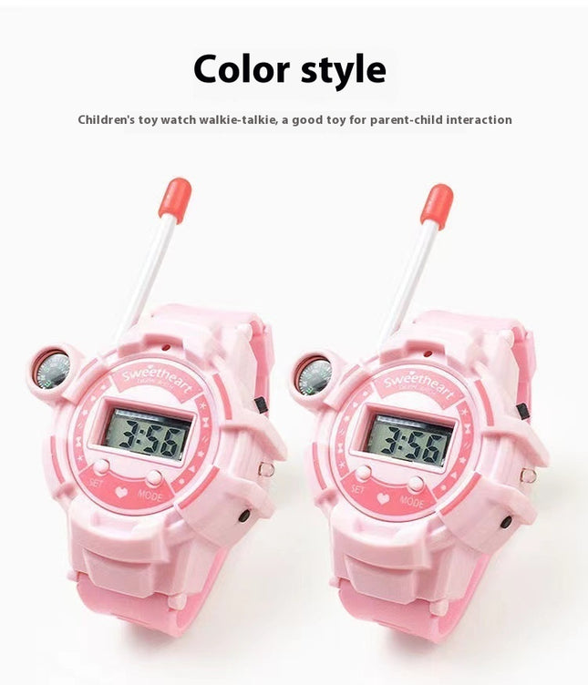 'n Paar Kinderspeelding-Walkie-talkie Horlosie Langafstand HD Draadlose Oproep