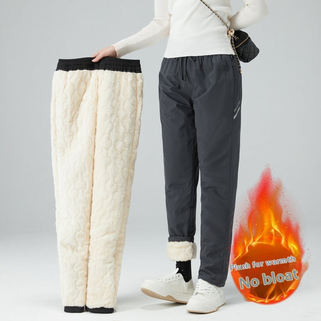 Tactical Pants Men's And Women's Waterproof Windproof Thick Cotton-padded Trousers Cold-proof Lambswool