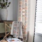 Perforated fringed curtains / W135xH46CM