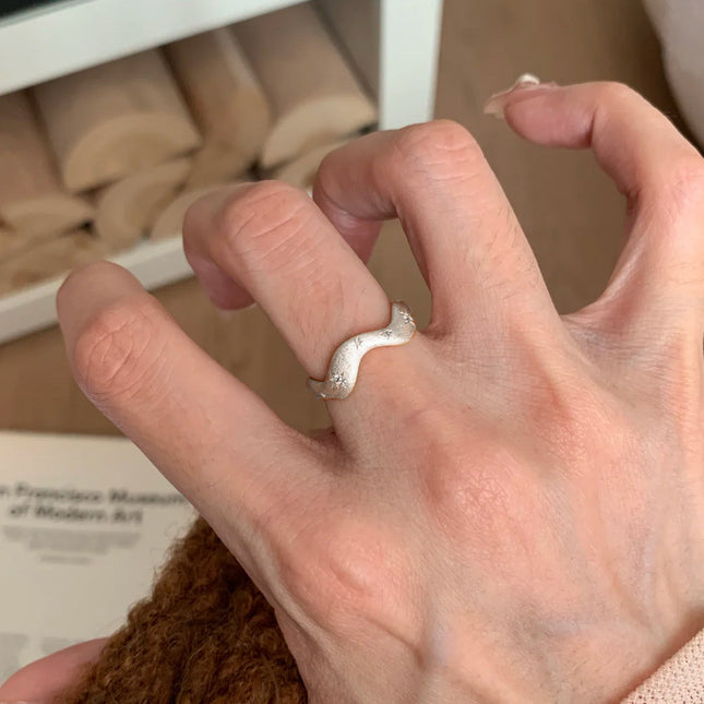 Real Gold Electroplated Diamond Flower Pattern Retro Temperament Index Finger Ring