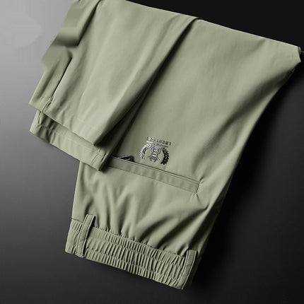 Fashion Personality Ice Silk Quick-drying Men's Trousers