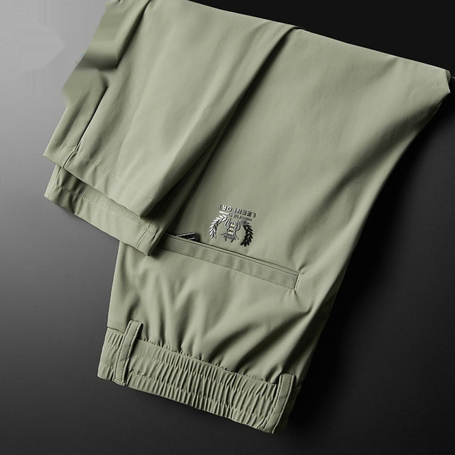 Fashion Personality Ice Silk Quick-drying Men's Trousers