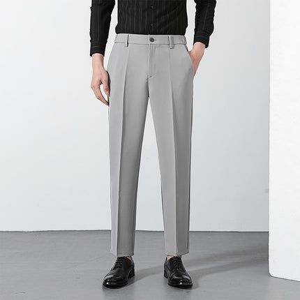 New Suit Pants Men's Ninth Casual Straight Pants