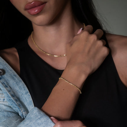 Somer Nuwe Goue Vonkelarmband Vroue