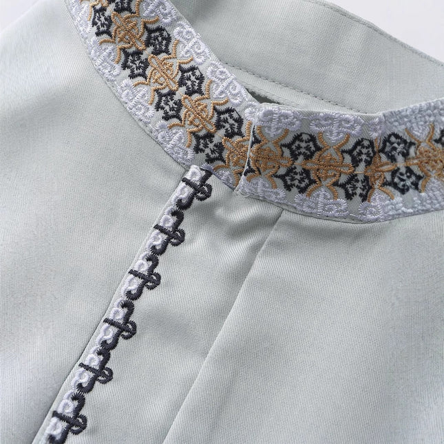 Muslim Men's Clothing Loose Lapel Fashion Robe