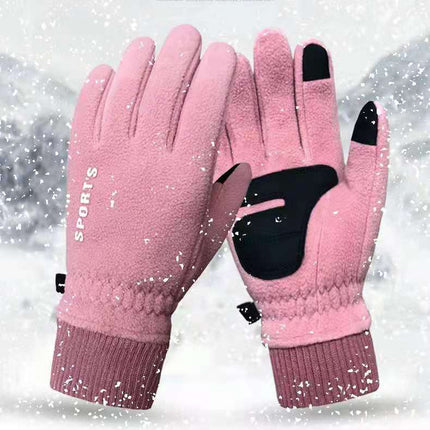 Men's Winter Polar Fleece Plus Fleece Warm Gloves