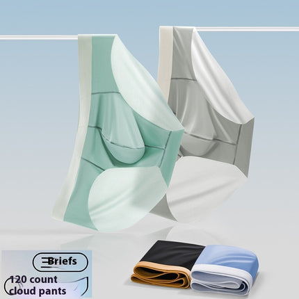 Men's Ice Silk Seamless Briefs Nude Feel Sports Style